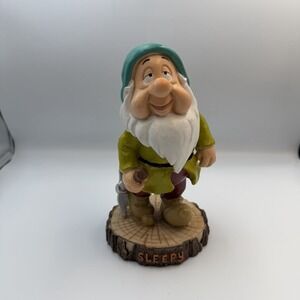 Disney Snow White and the Seven Dwarves 9" Garden Statue - Sleepy